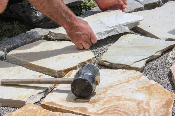 Stone Sidewalk Installation in Saint Augustine